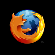 mozilla firefox logo black