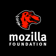 Mozilla Foundation Logo/Wordmark on black