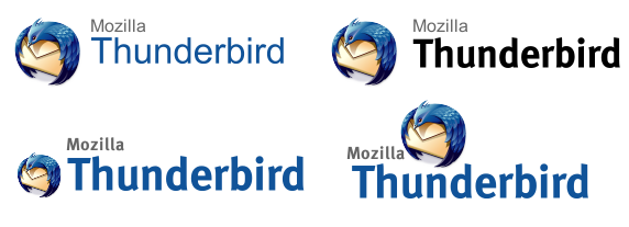 Thunderbird Wordmark Bad Examples