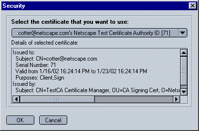 Certificate Picker